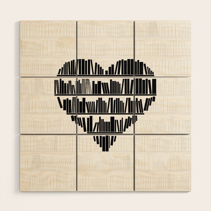Book Lover II Wood Wall Art Gallery Image 1