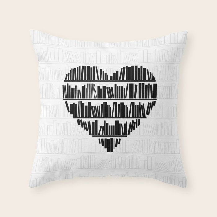 Book Lover II Throw Pillow Gallery Image 1