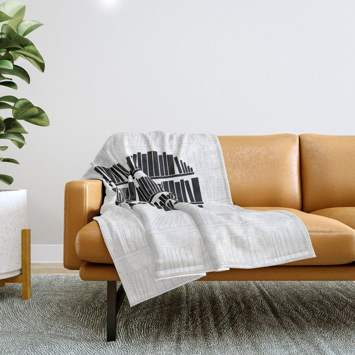 Book Lover II Throw Blanket Gallery Image 1