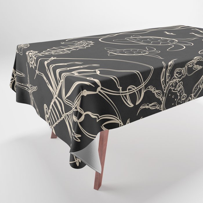 Minimal Sea Life 1 Tablecloth Gallery Image 1