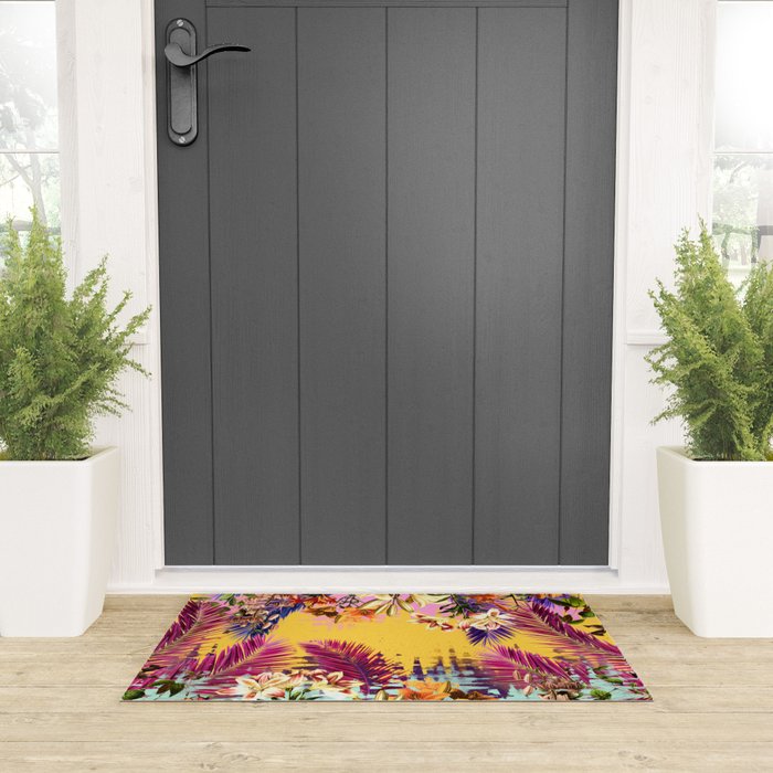 Tropical Time Welcome Mat Gallery Image 3