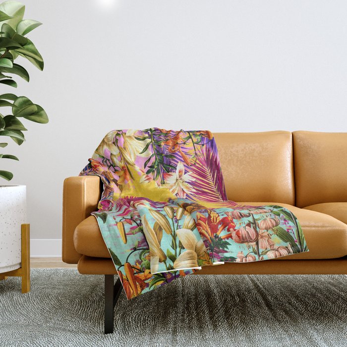 Tropical Time Throw Blanket Gallery Image 1