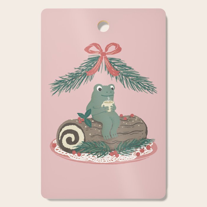 Frog on a Log with a Nog Cutting Board Gallery Image 1