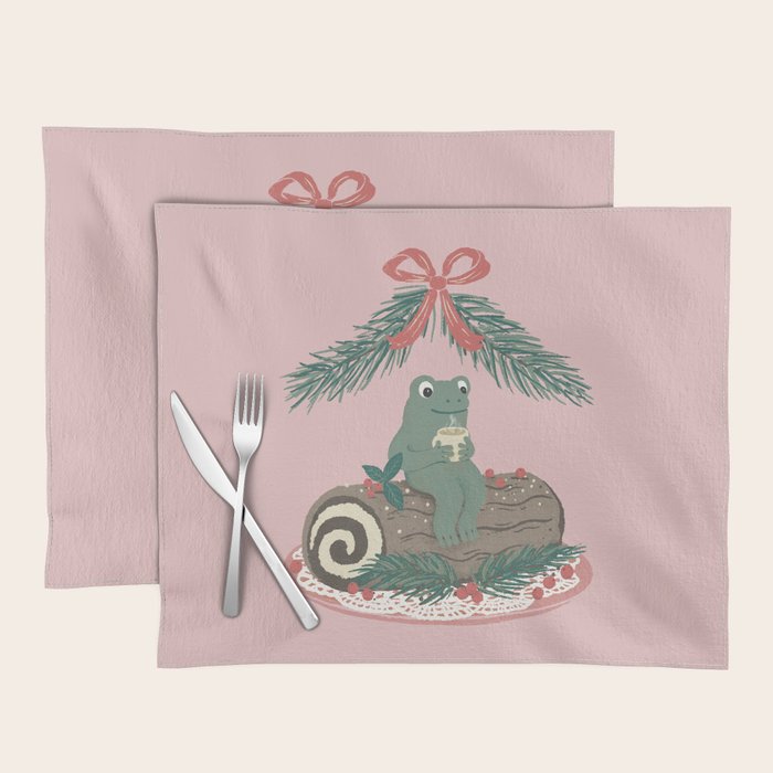 Frog on a Log with a Nog Placemat Gallery Image 1