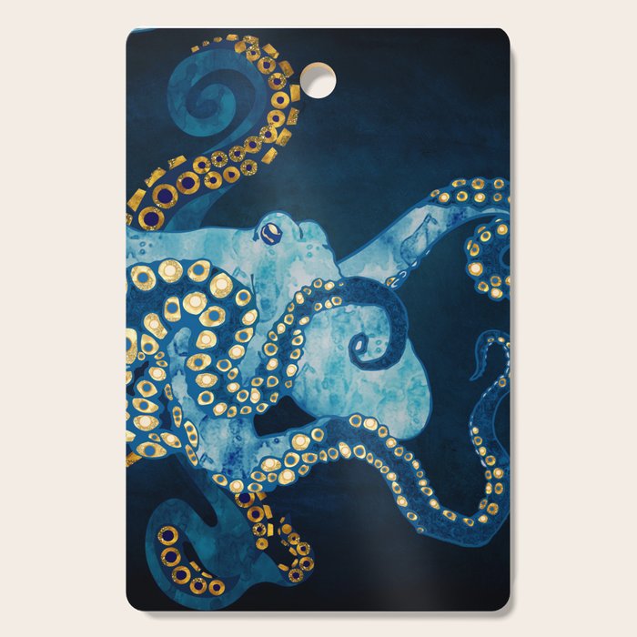 Metallic Octopus VII Cutting Board Gallery Image 1