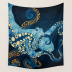 Metallic Octopus VII Wall Tapestry Gallery Image 4