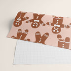 Gingerbread Men - Blush Palette Wrapping Paper Gallery Image 2