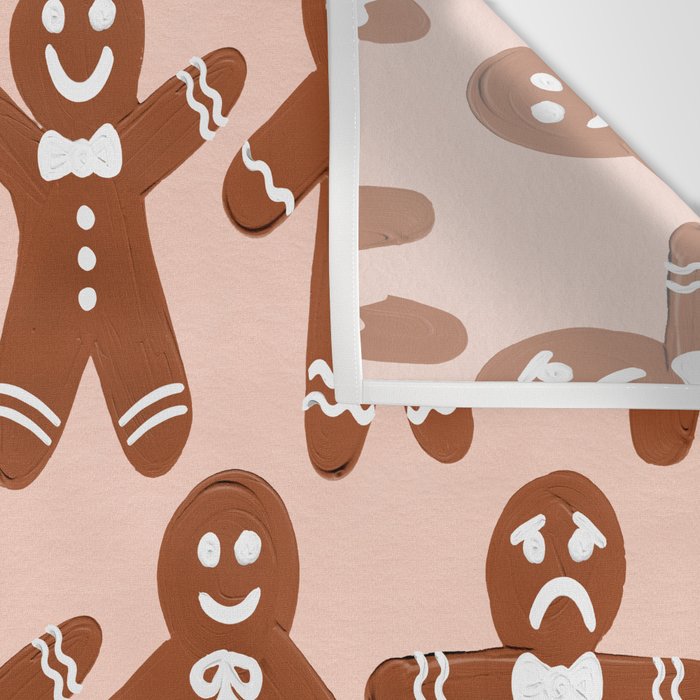 Gingerbread Men - Blush Palette Wall Tapestry Gallery Image 3