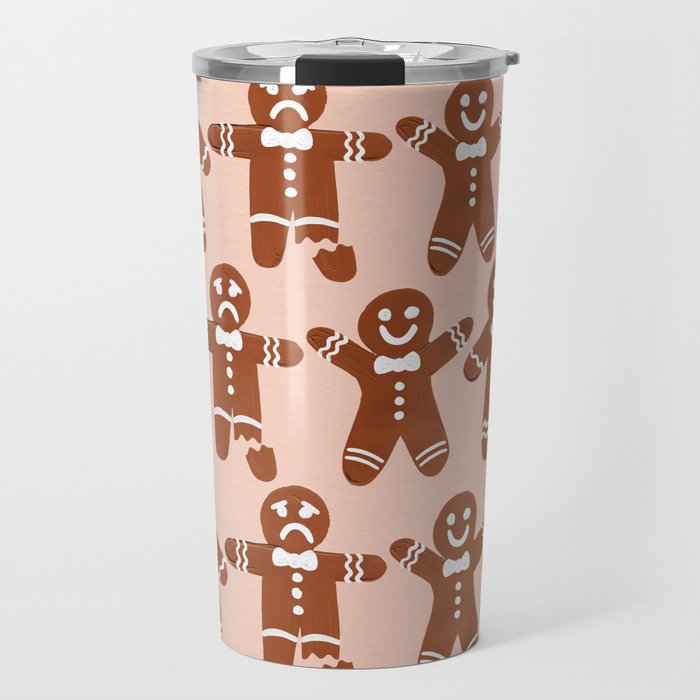 Gingerbread Men - Blush Palette Travel Mug Gallery Image 1