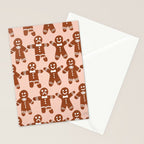 Gingerbread Men - Blush Palette Stationery Card Gallery Image 2