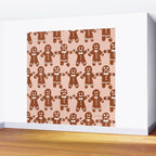 Gingerbread Men - Blush Palette Wall Mural Gallery Image 2