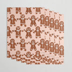 Gingerbread Men - Blush Palette Wrapping Paper Gallery Image 3