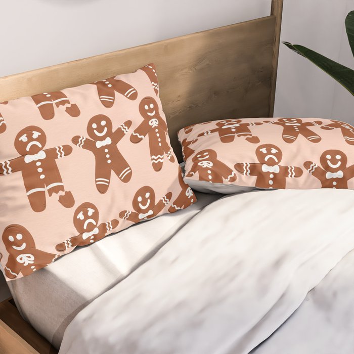 Gingerbread Men - Blush Palette Pillow Sham Gallery Image 2