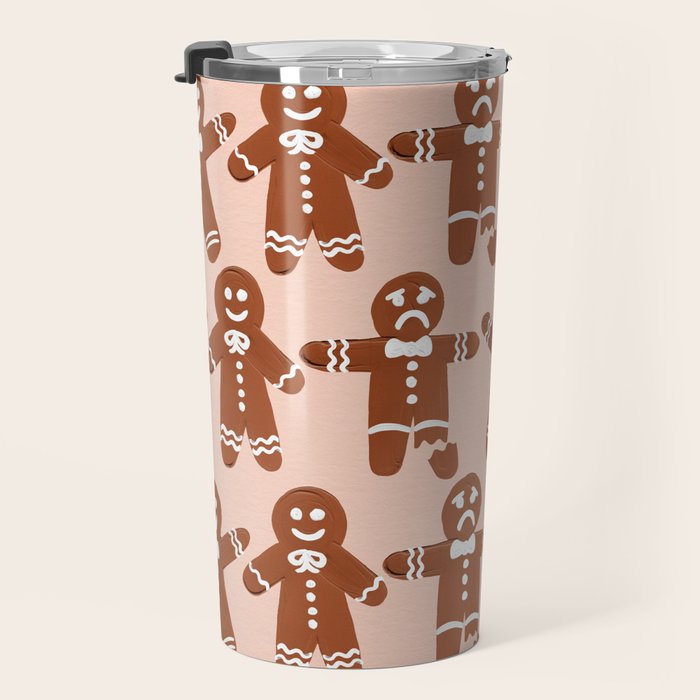 Gingerbread Men - Blush Palette Travel Mug Gallery Image 3