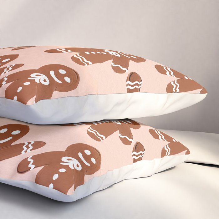 Gingerbread Men - Blush Palette Pillow Sham Gallery Image 3