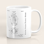 American Football Patent - Football Art - Black Chalkboard Coffee Mug Gallery Image 1