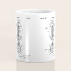 American Football Patent - Football Art - Black Chalkboard Coffee Mug Gallery Image 4