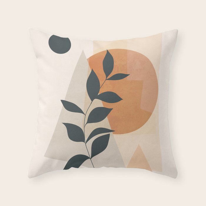 Abstract Art /Minimal Plant 16 Throw Pillow Gallery Image 6