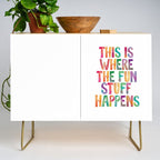 This is Where The Fun Stuff Happens Credenza Gallery Image 1