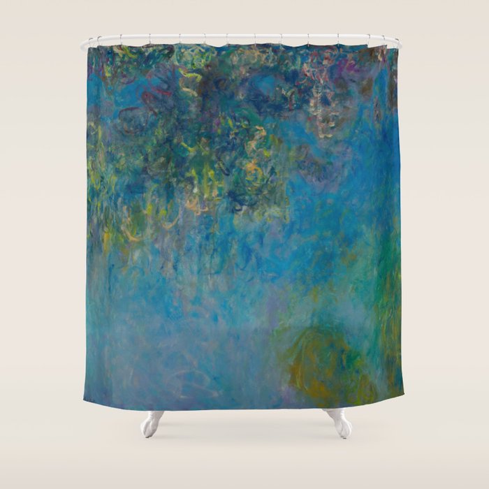 Wisteria by Claude Monet Shower Curtain Gallery Image 1
