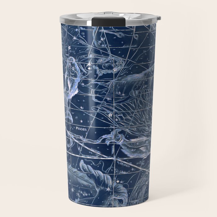Pisces sky star map Travel Mug Gallery Image 1