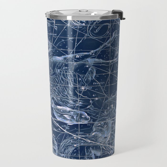 Pisces sky star map Travel Mug Gallery Image 2