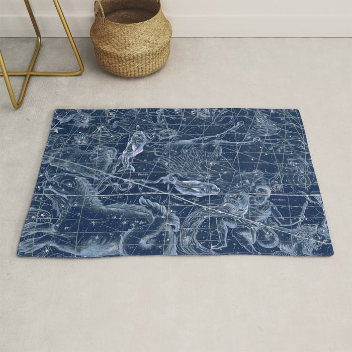 Pisces sky star map Rug Gallery Image 1