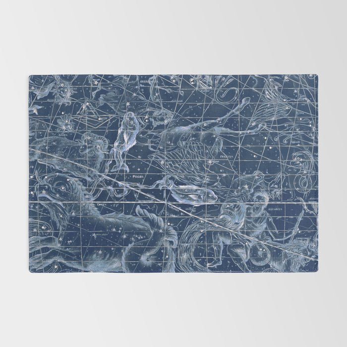 Pisces sky star map Rug Gallery Image 2