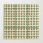 Clovers XXXVI Sage Green Botanical Pattern Wood Wall Art Gallery Image 1
