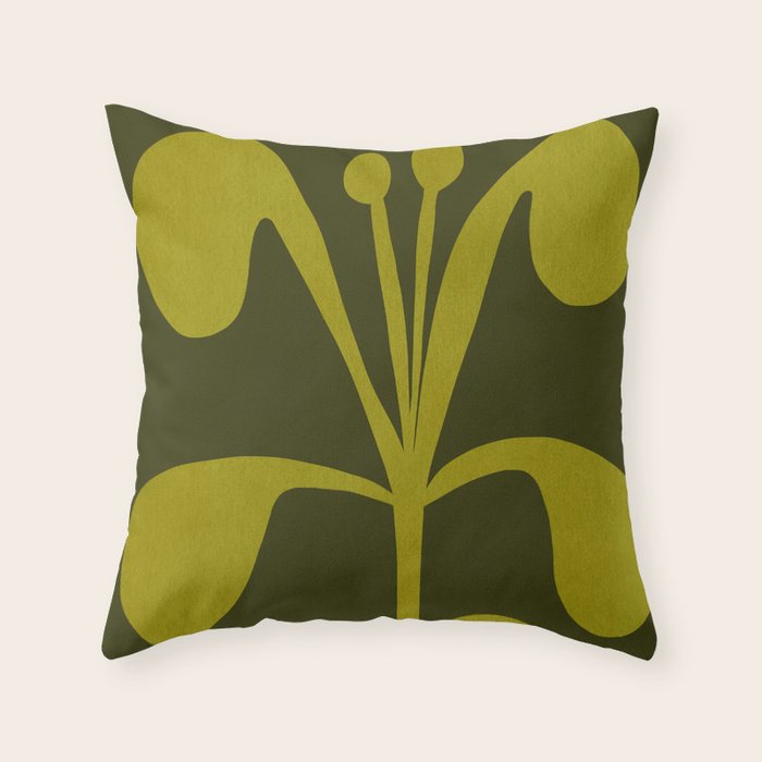 Abstract-botanical 15 Throw Pillow Gallery Image 6