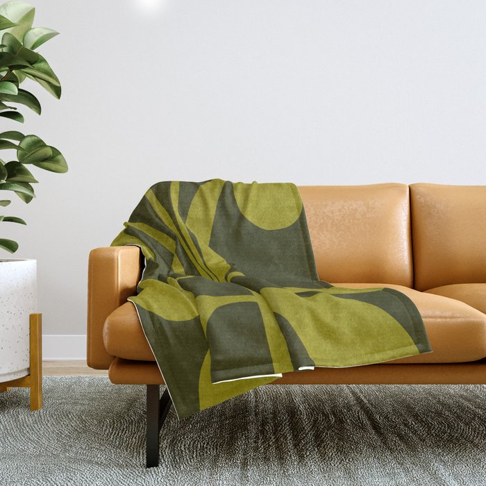 Abstract-botanical 15 Throw Blanket Gallery Image 1