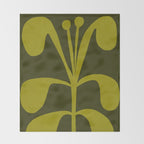 Abstract-botanical 15 Throw Blanket Gallery Image 2
