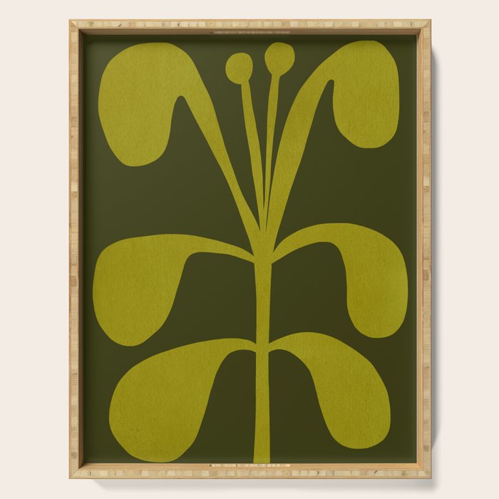 Abstract-botanical 15 Serving Tray Gallery Image 1