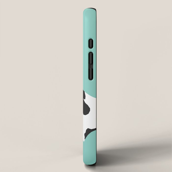 Dalmatian cute puppy dog black and white mint pastel gender neutral pet owner gifts love animals iPhone Case Gallery Image 2