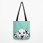 Dalmatian cute puppy dog black and white mint pastel gender neutral pet owner gifts love animals Tote Bag Gallery Image 2