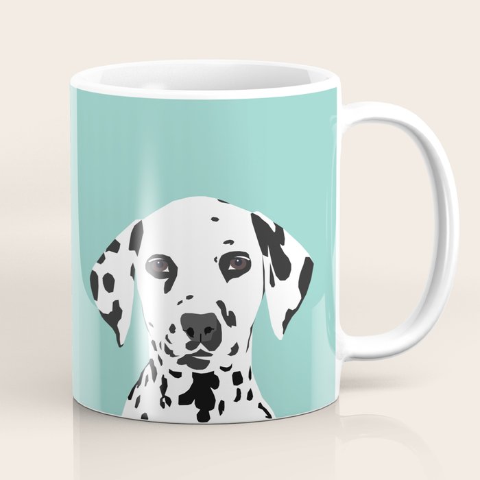 Dalmatian cute puppy dog black and white mint pastel gender neutral pet owner gifts love animals Coffee Mug Gallery Image 1