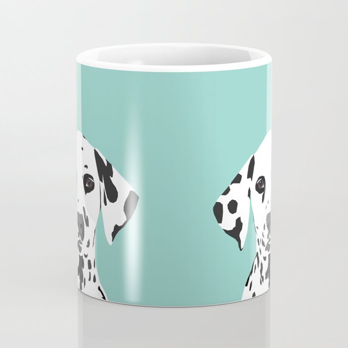 Dalmatian cute puppy dog black and white mint pastel gender neutral pet owner gifts love animals Coffee Mug Gallery Image 4