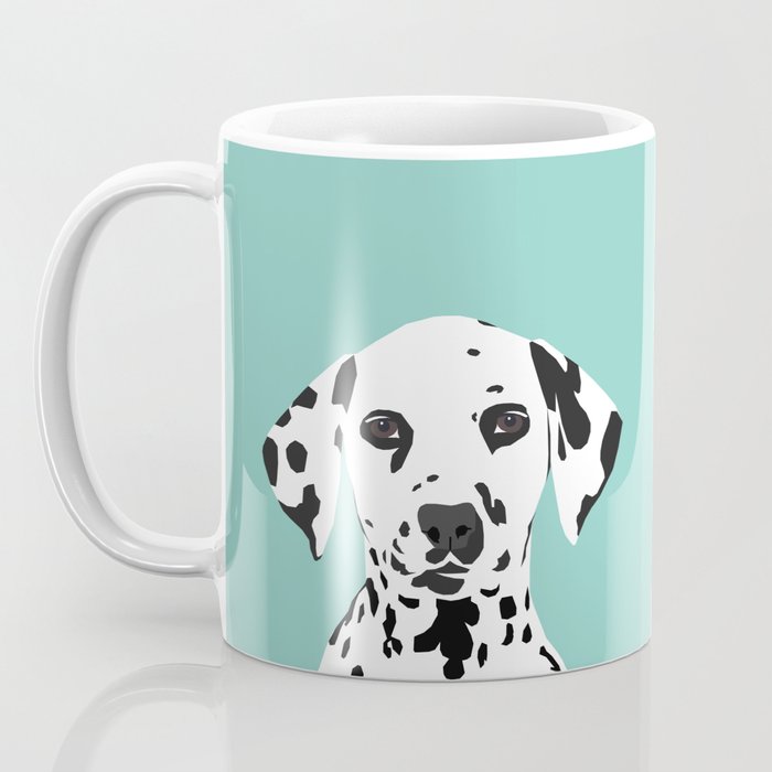 Dalmatian cute puppy dog black and white mint pastel gender neutral pet owner gifts love animals Coffee Mug Gallery Image 3
