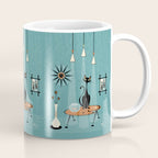 Mid Century Mishchief/ Cat Red Handed I Coffee Mug Gallery Image 1