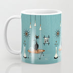 Mid Century Mishchief/ Cat Red Handed I Coffee Mug Gallery Image 3