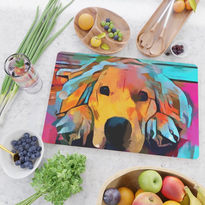 Golden Retriever 4 Cutting Board Gallery Image 2