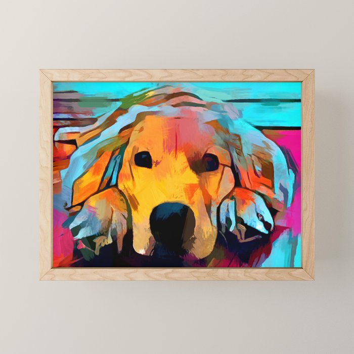Golden Retriever 4 Mini Art Print Gallery Image 1