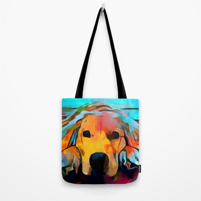 Golden Retriever 4 Tote Bag Gallery Image 2