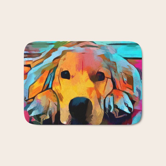 Golden Retriever 4 Bath Mat Gallery Image 1