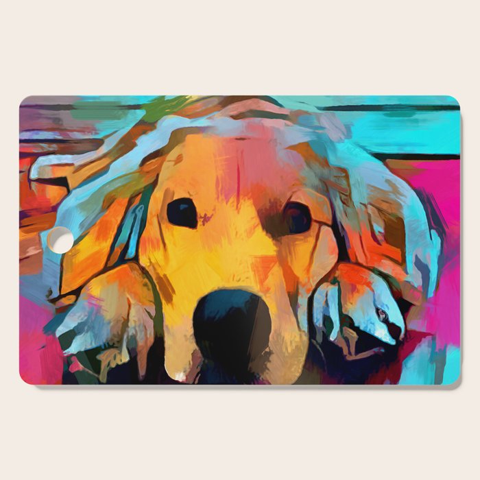 Golden Retriever 4 Cutting Board Gallery Image 1