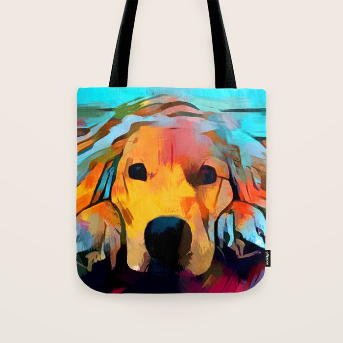 Golden Retriever 4 Tote Bag Gallery Image 1