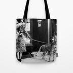Woman Walking Pet Cheetah in London, 1939 Tote Bag Gallery Image 1