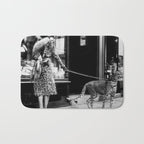 Woman Walking Pet Cheetah in London, 1939 Bath Mat Gallery Image 1