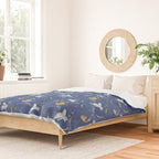 Celestial Pigs lunar blue Duvet Cover Gallery Image 2