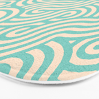 SWIRL Mint and Oat Bath Mat Gallery Image 3